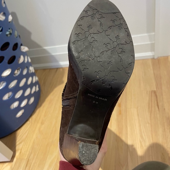 brown suede boots amazing italian made - Picture 4 of 4